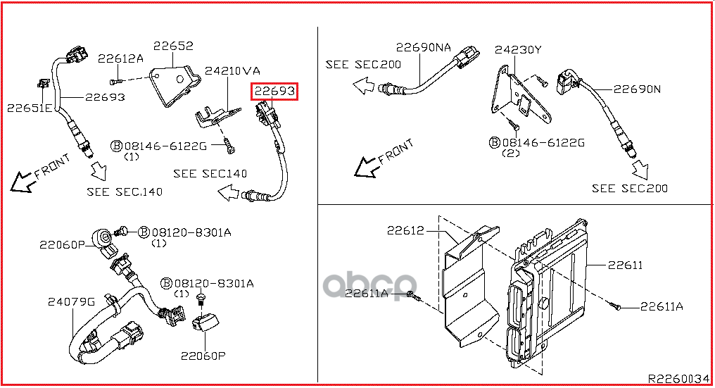 NISSAN 226931AA0A